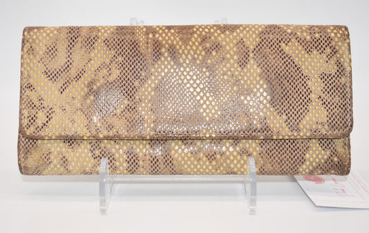 HOBO INTL Ardor Large Trifold Wallet in Exotic Print