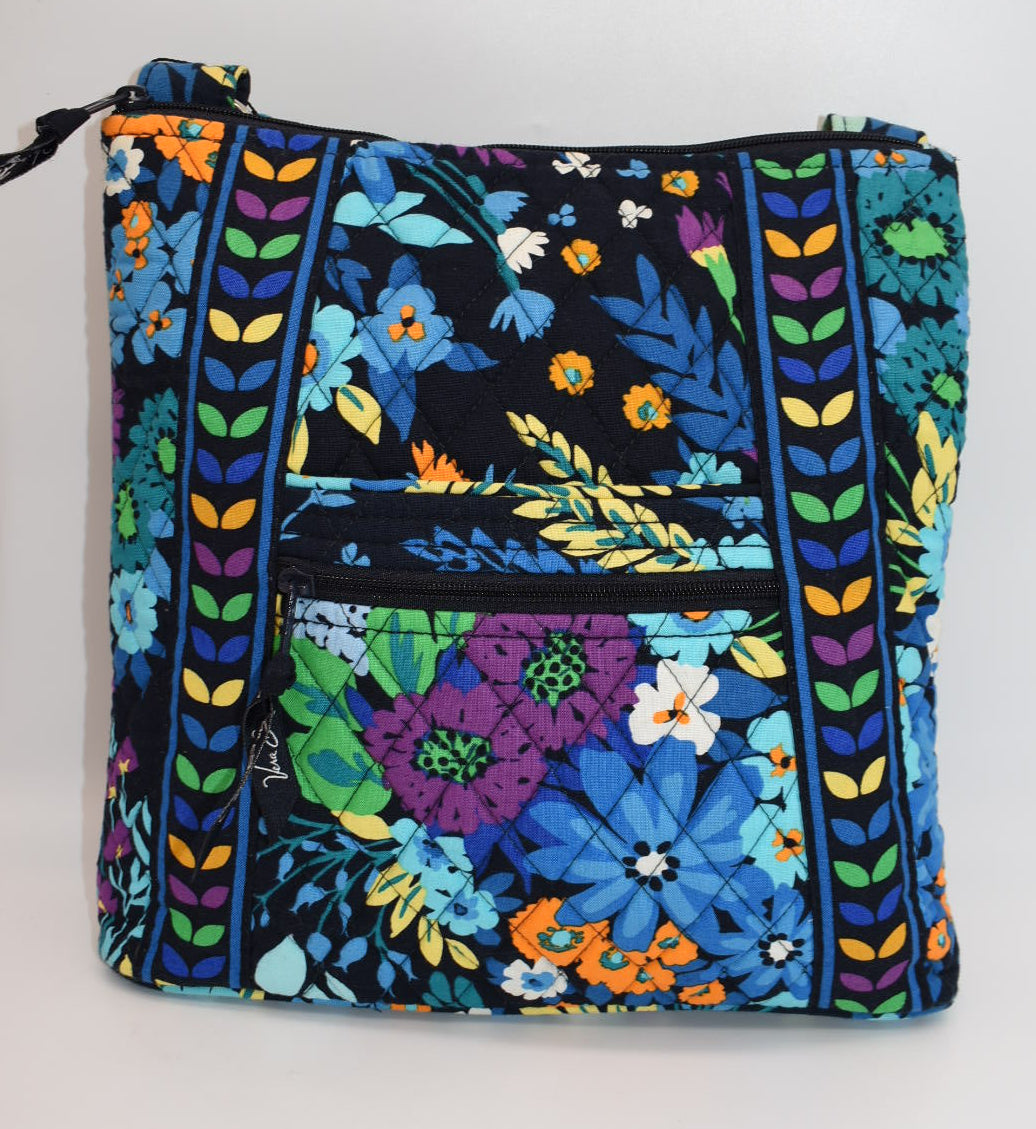 Vera Bradley Hipster Crossbody Bag "Midnight Blues" Pattern