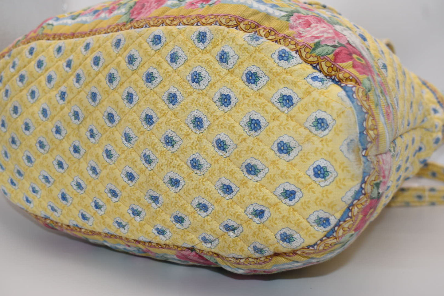 Vintage Vera Bradley Large Vera Tote Bag in "Elizabeth-1997" Pattern