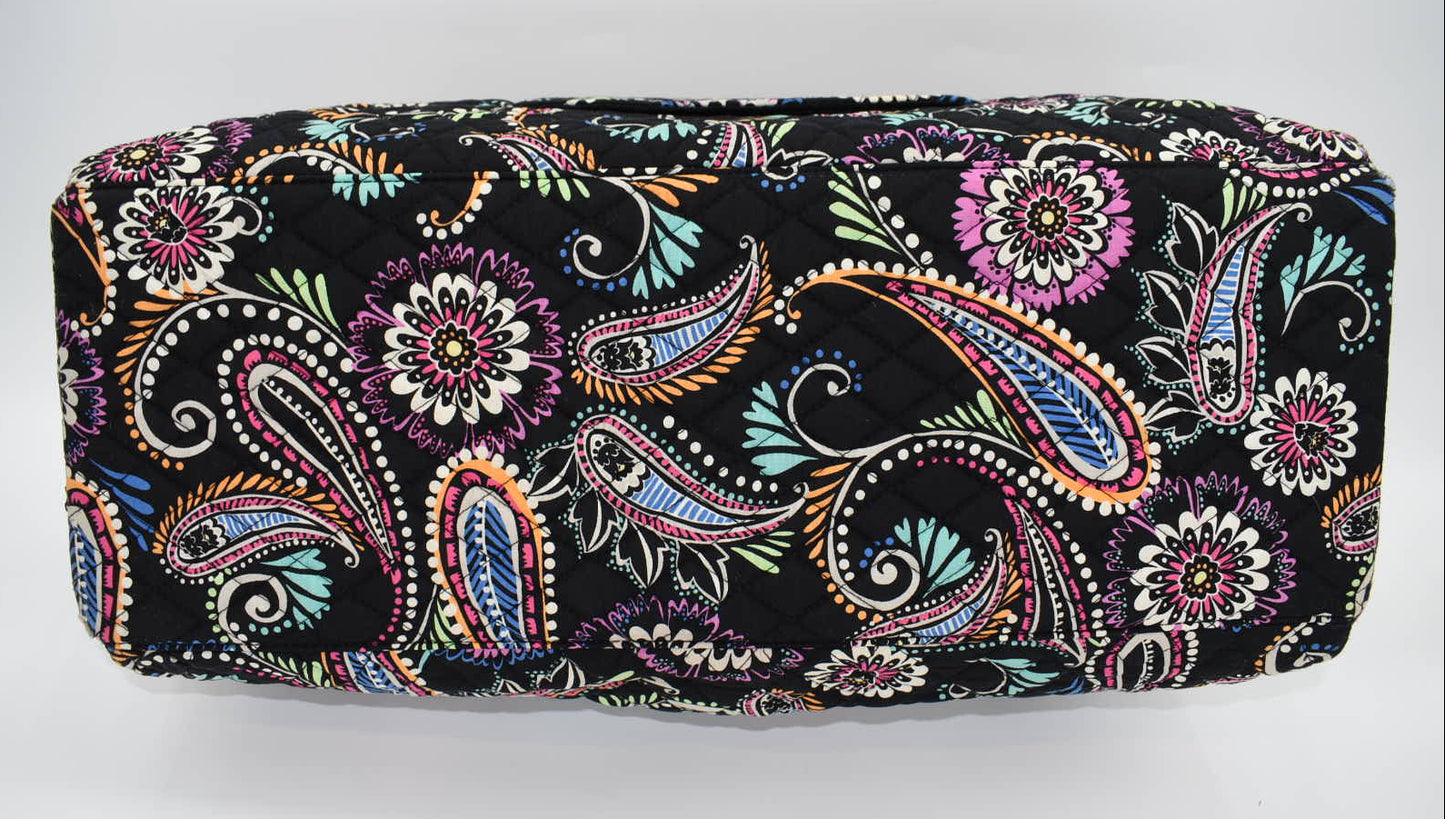 Vera Bradley Triple Compartment Travel Bag in "Bandana Swirl" Pattern