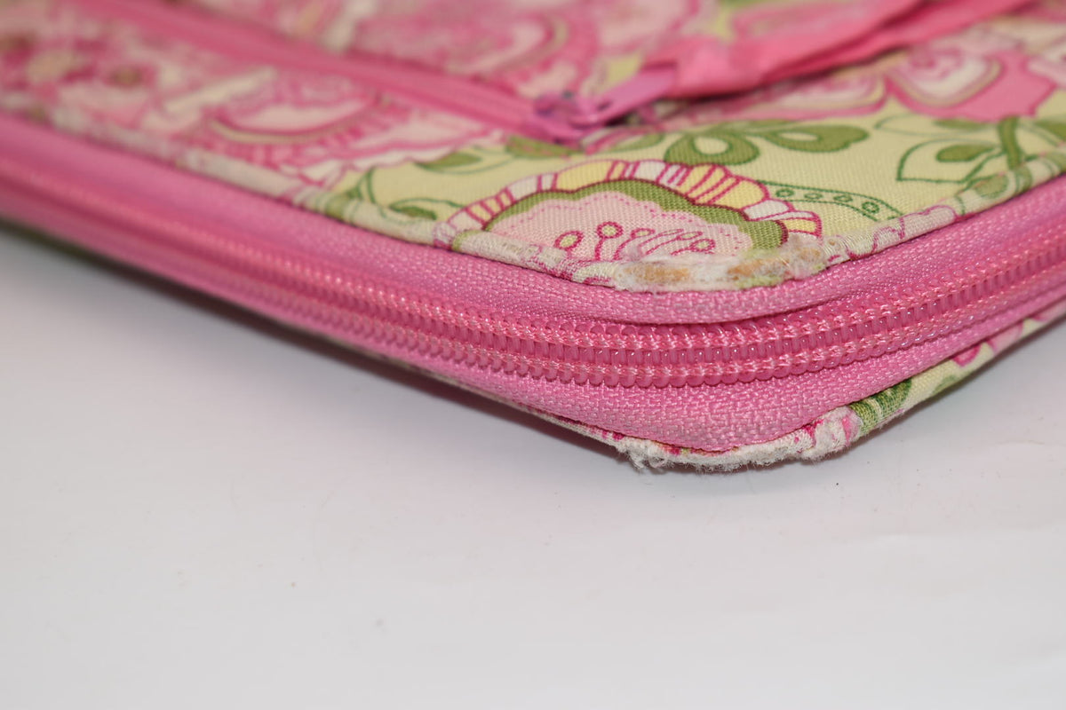 Vera Bradley Personal Organizer Travel Wallet in "Petal Pink" Pattern