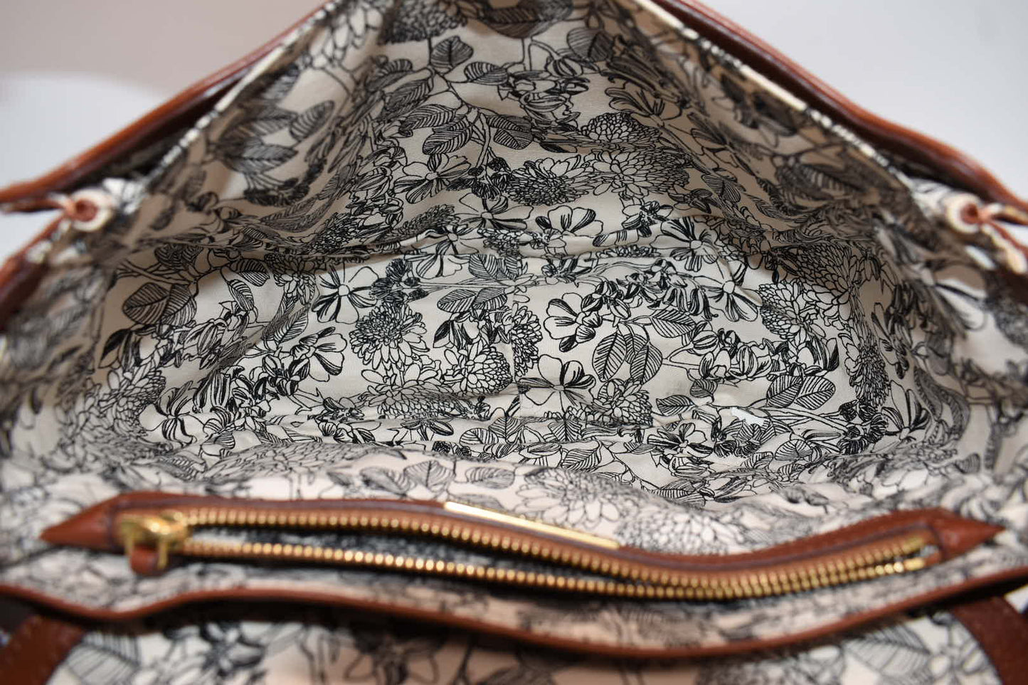 Vera Bradley Carson Leather Saddle Crossbody Bag in "Acorn"
