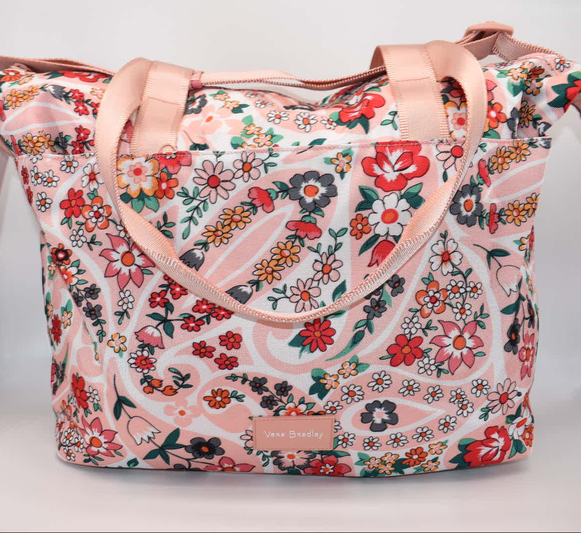 Vera Bradley Reactive Travel Tote Bag in "Prairie Paisley" Pattern