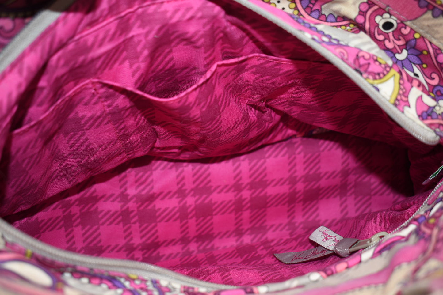 Vera Bradley Abby Tote Bag in "Paisley Meets Plaid" Pattern