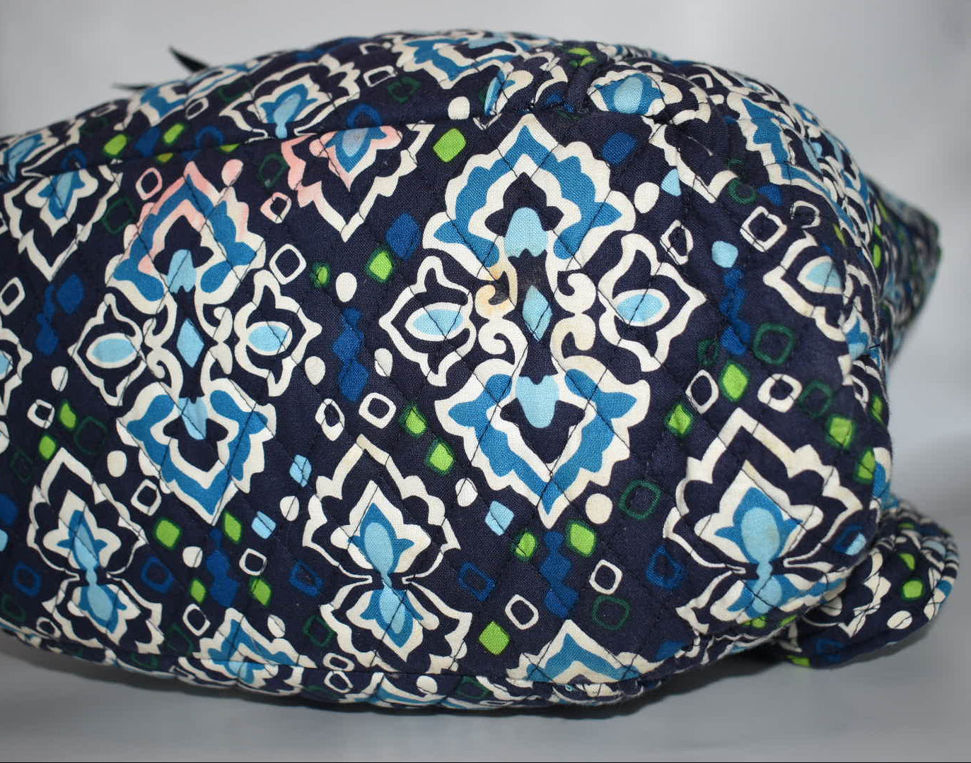 Vera Bradley Large Vera Tote Bag in "Ink Blue" Pattern