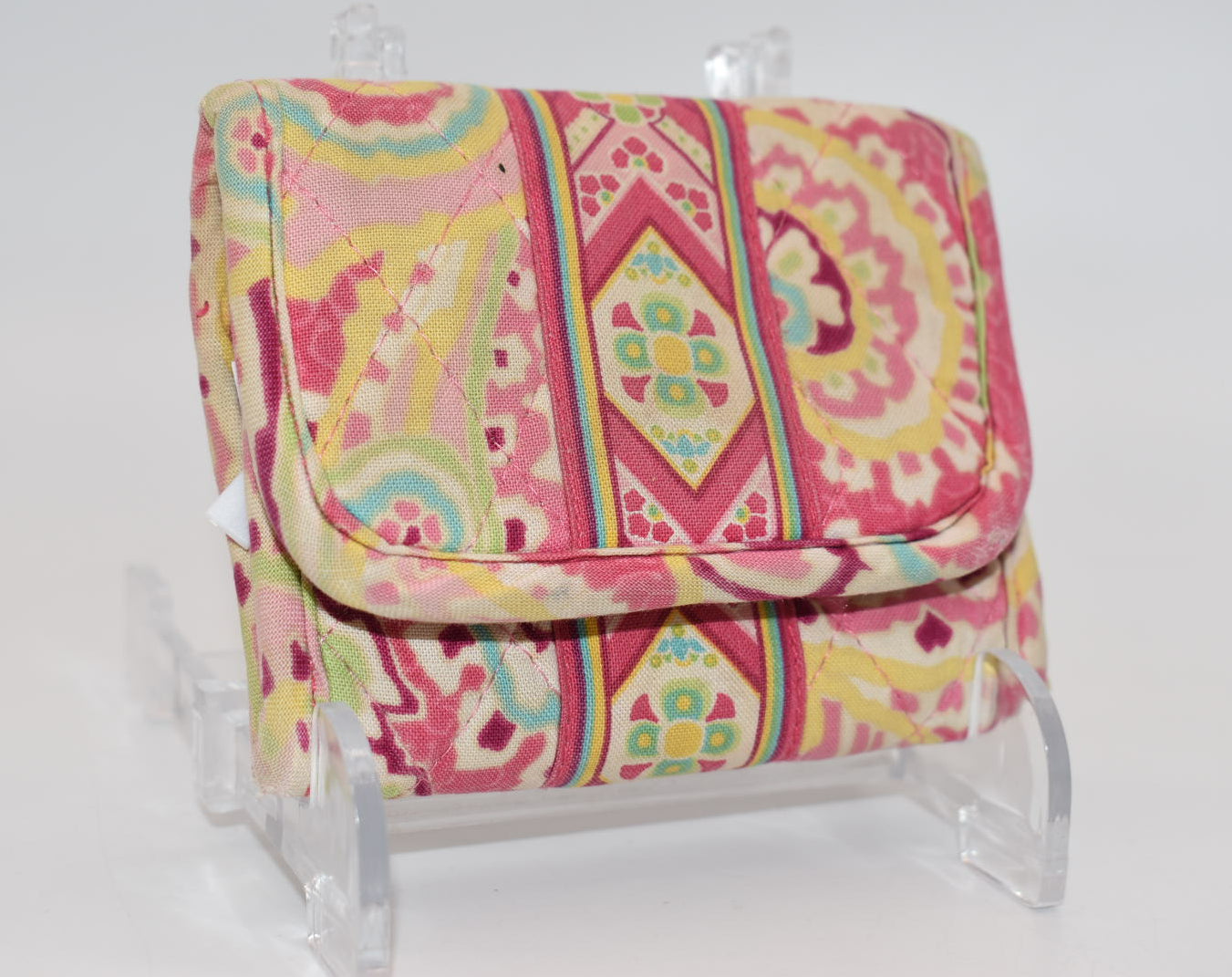 Vera Bradley Small Trifold Wallet in "Capri Melon" Pattern