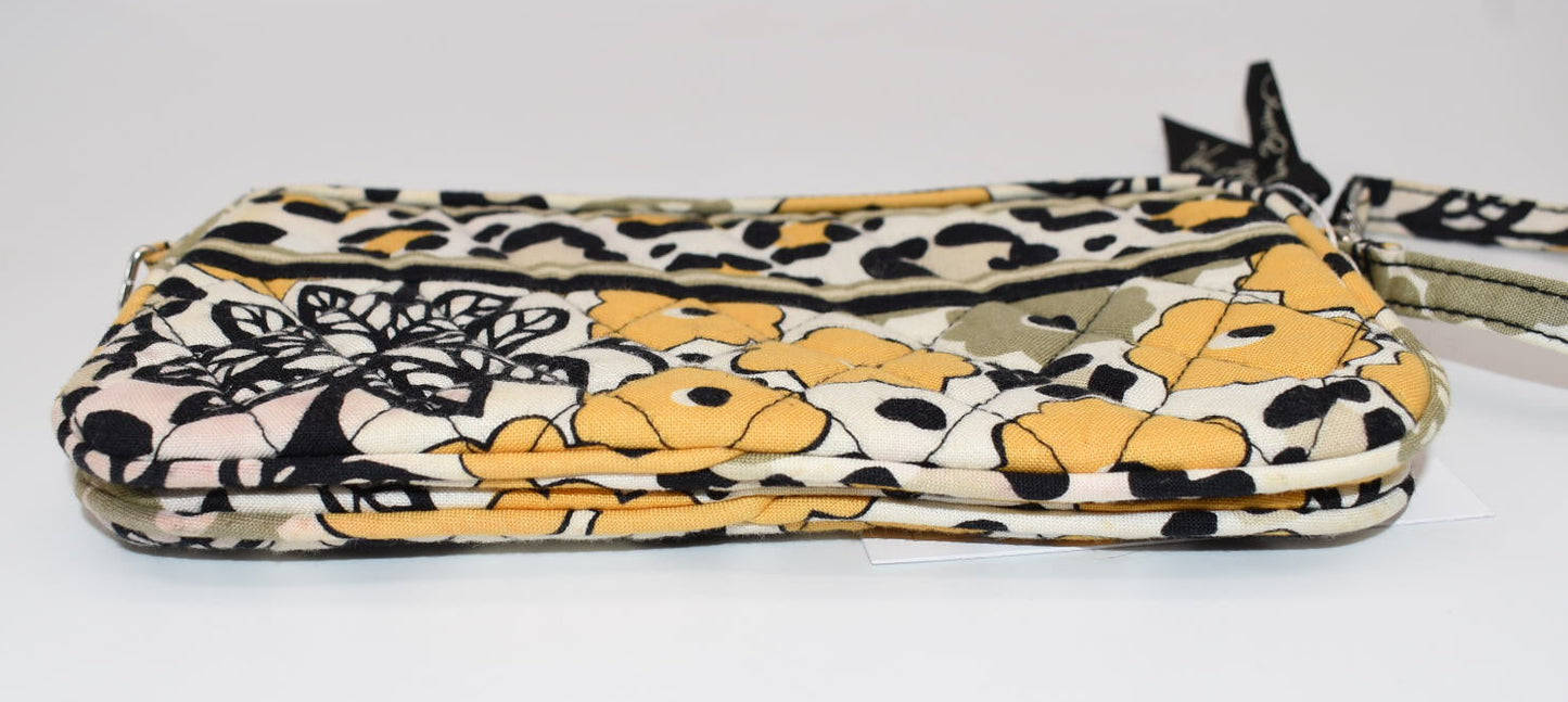 Vera Bradley Quilted Cotton Wristlet/ Mini Bag in "Go Wild" Pattern