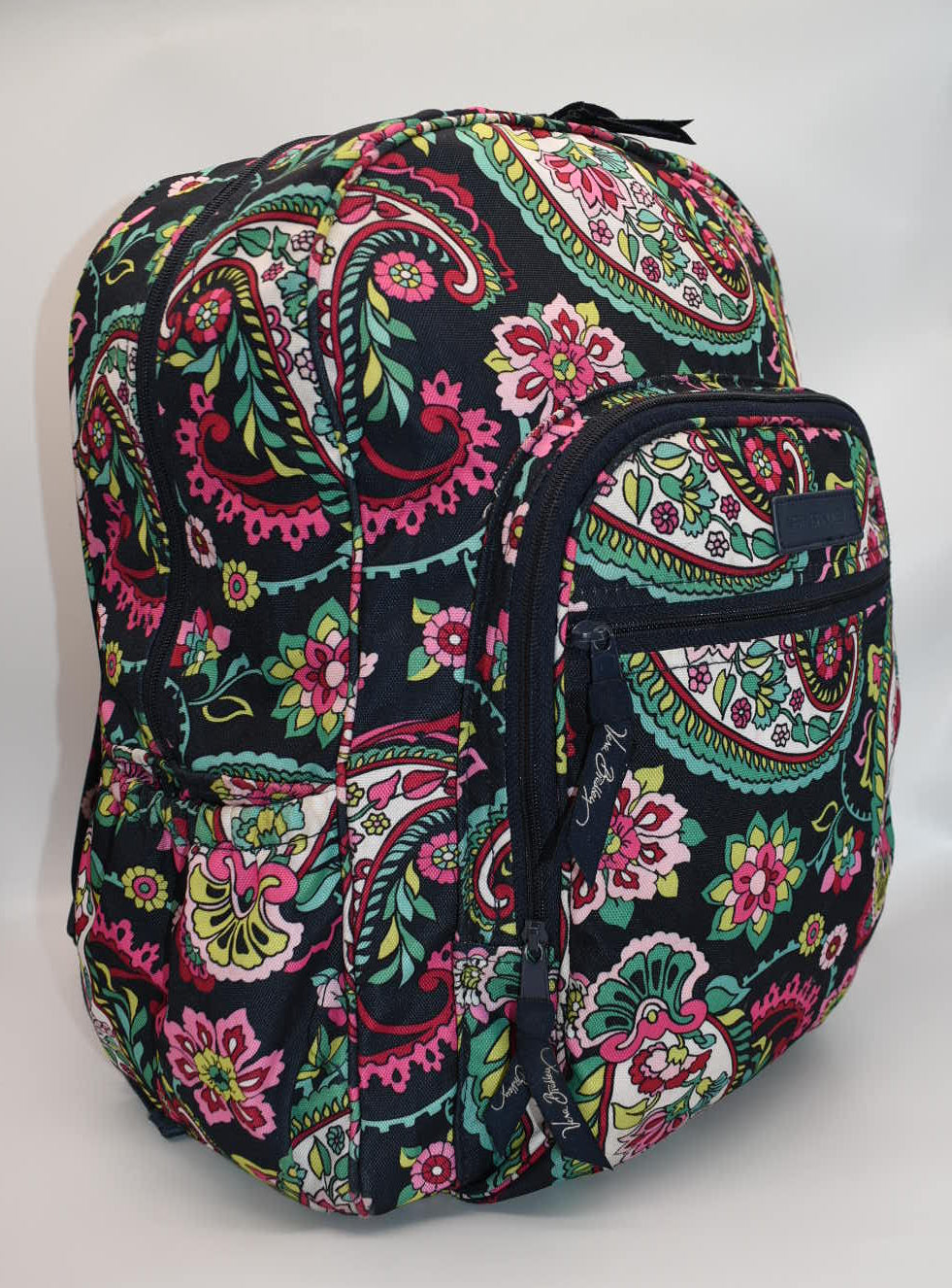 Vera Bradley Lighten Up Campus Backpack in "Petal Paisley" Pattern