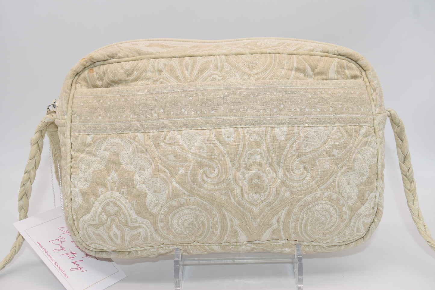Vintage Vera Bradley Slim Crossbody Bag in "Natural -1995" Pattern