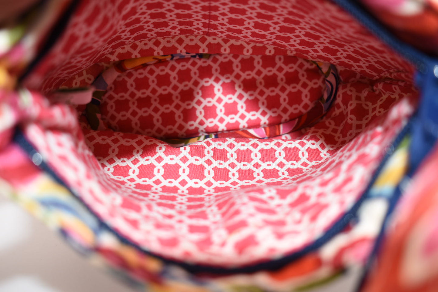 Vera Bradley Hannah Small Pleated Bag in "Hope Garden" Pattern