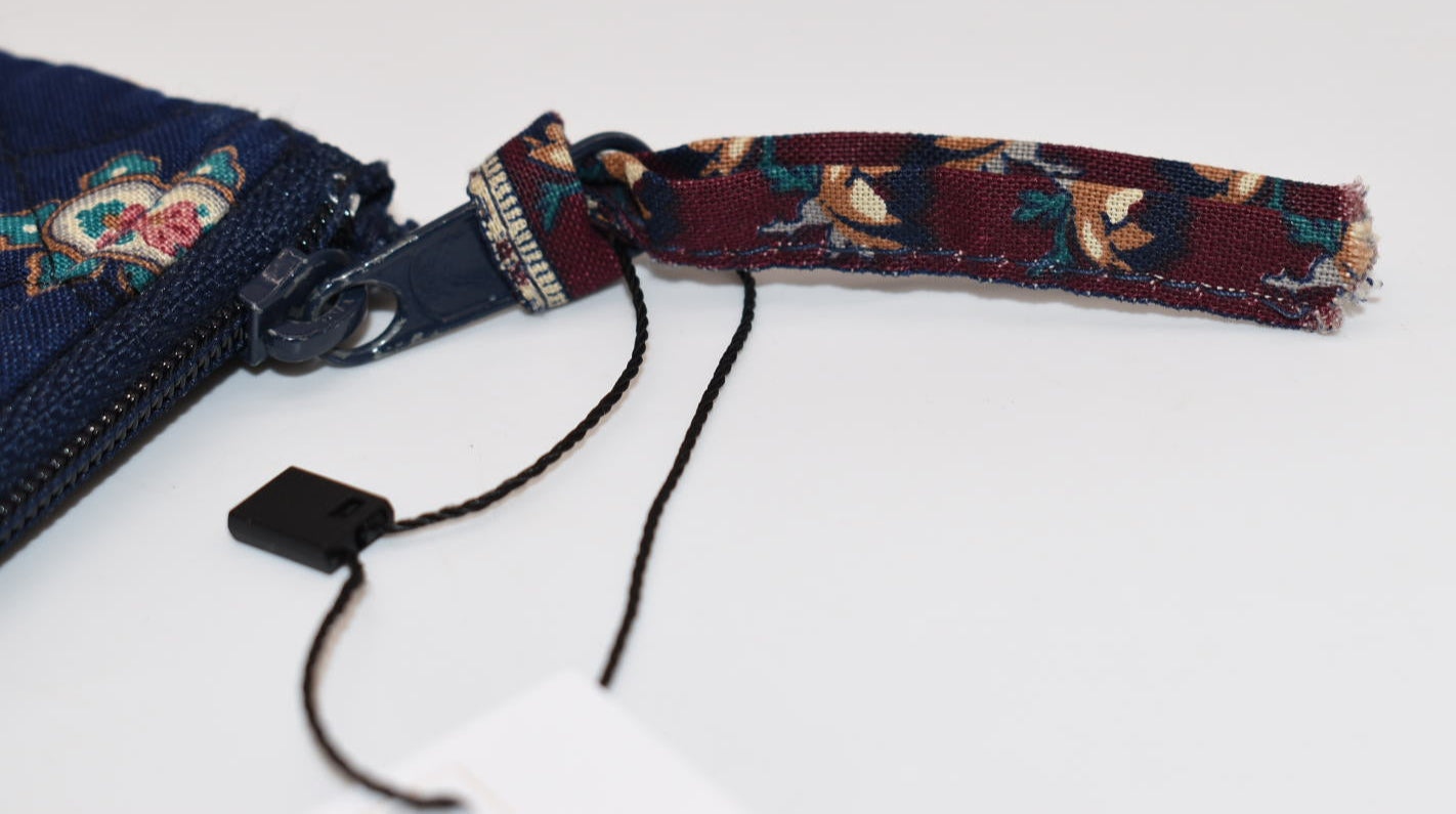 Vintage Vera Bradley Zip Coin Pouch in "Navy - 1991" Pattern