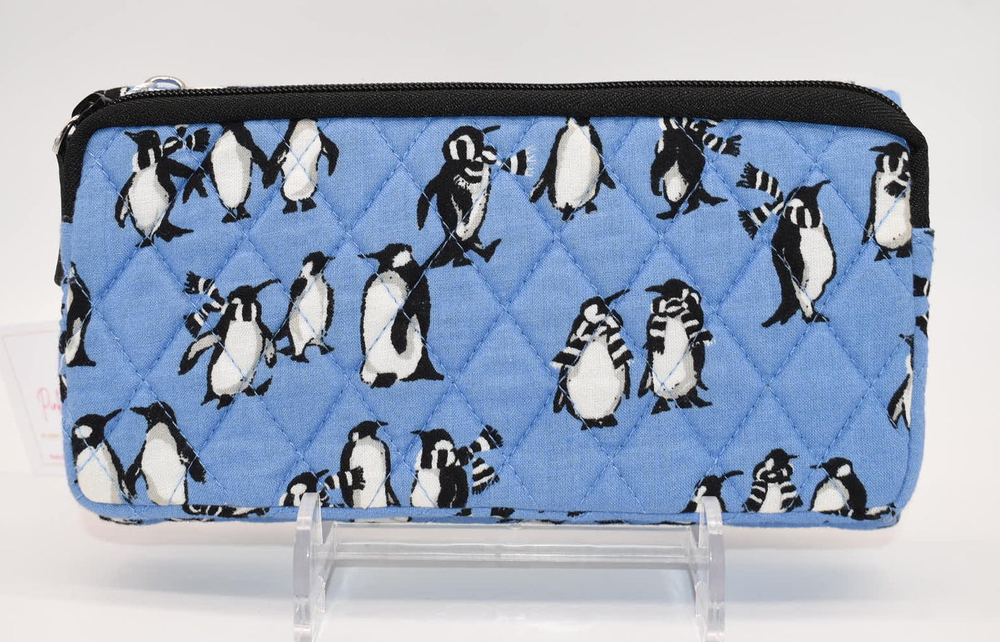 Vera Bradley Wallet Crossbody Bag in "Playful Penguins - Blue" Pattern