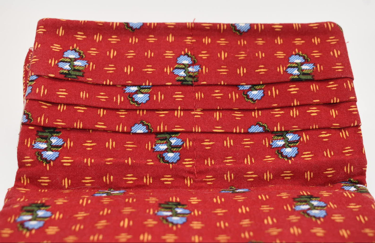 Vintage Vera Bradley Strap Crossbody Wallet in "Provincial Red-2000" Pattern