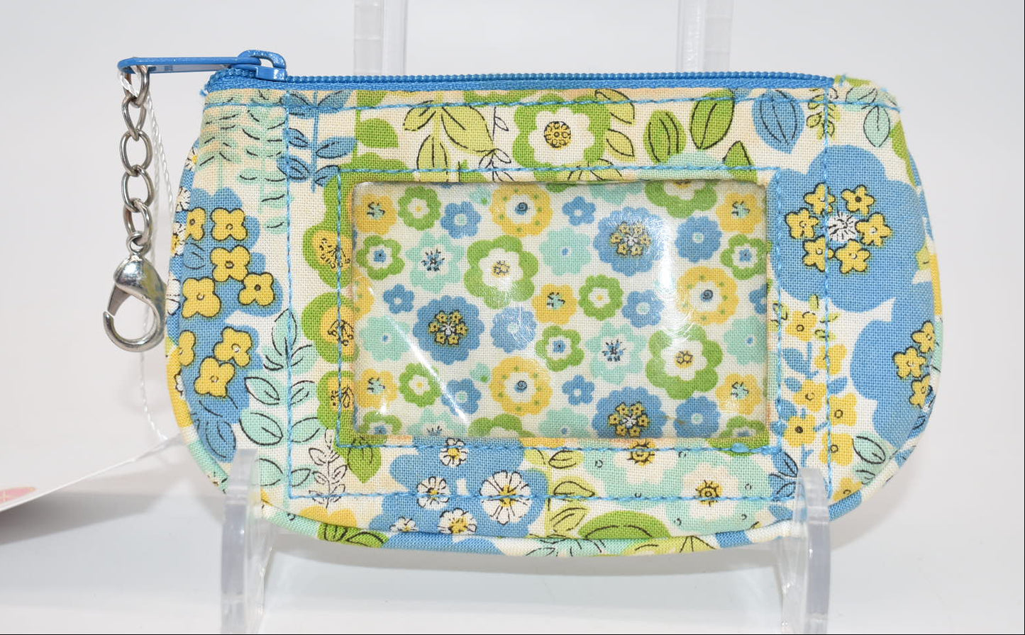 Vera Bradley Clip Zip ID Case in "English Meadow" Pattern