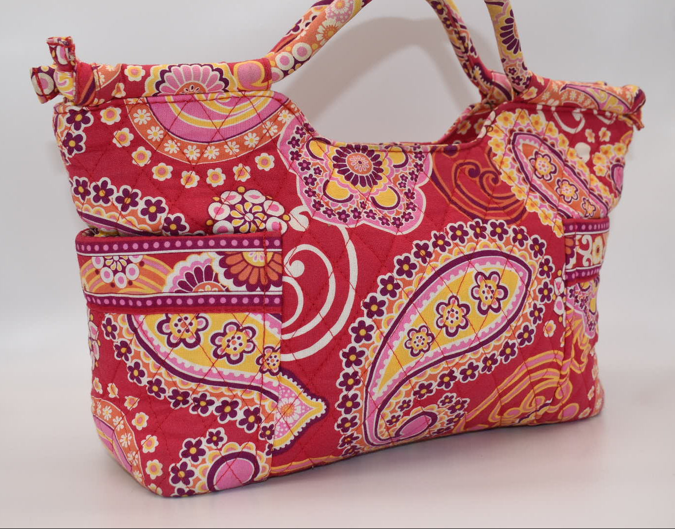 Vera Bradley Gabby Tote Bag in "Raspberry Fizz" Pattern