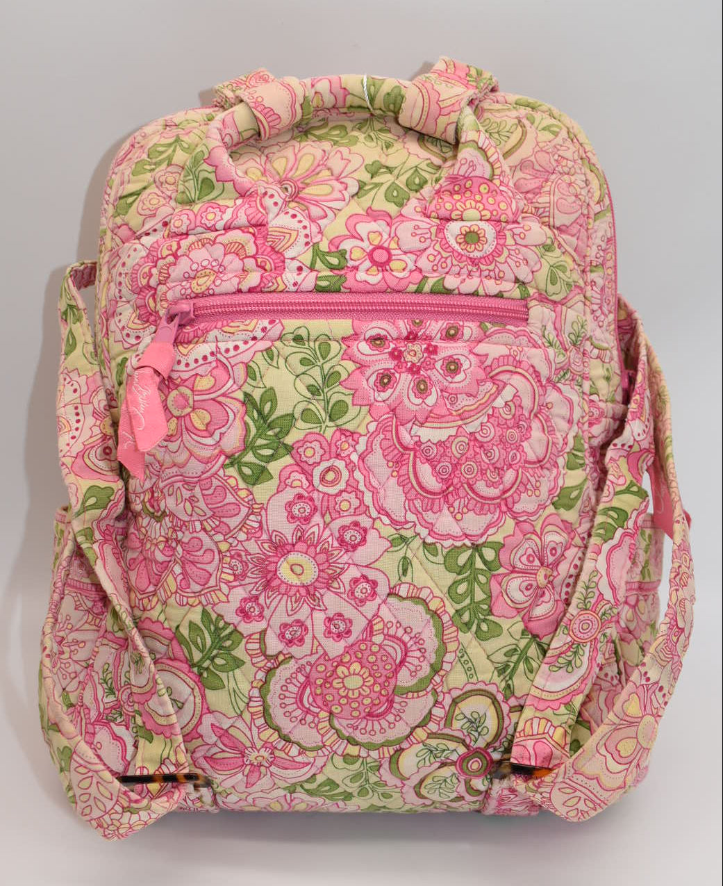 Vera Bradley Small Quilted Cotton Backpack in "Petal Pink" Pattern