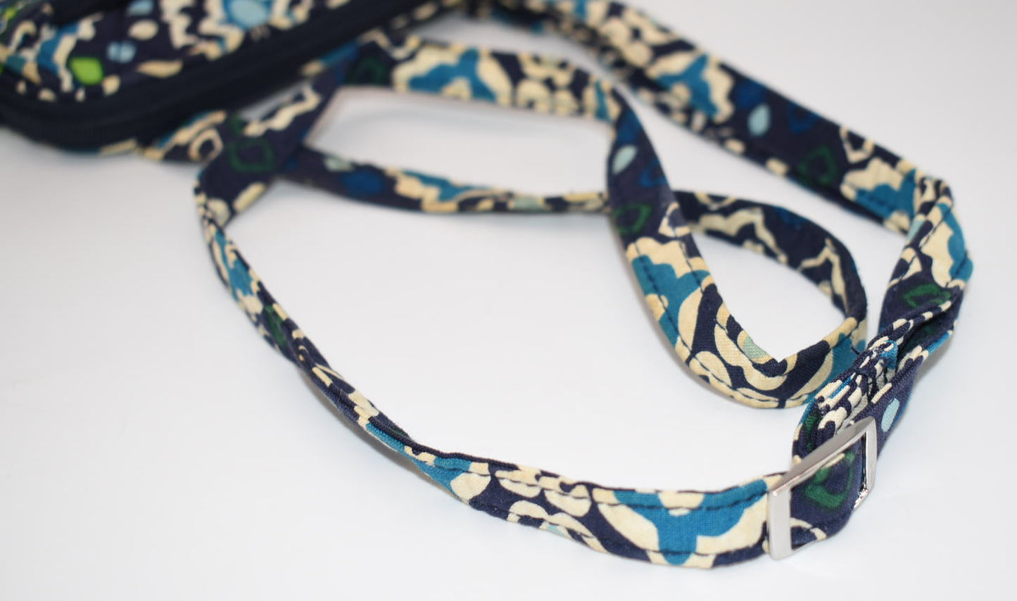 Vera Bradley Mini Hipster Crossbody Bag in "Ink Blue" Pattern