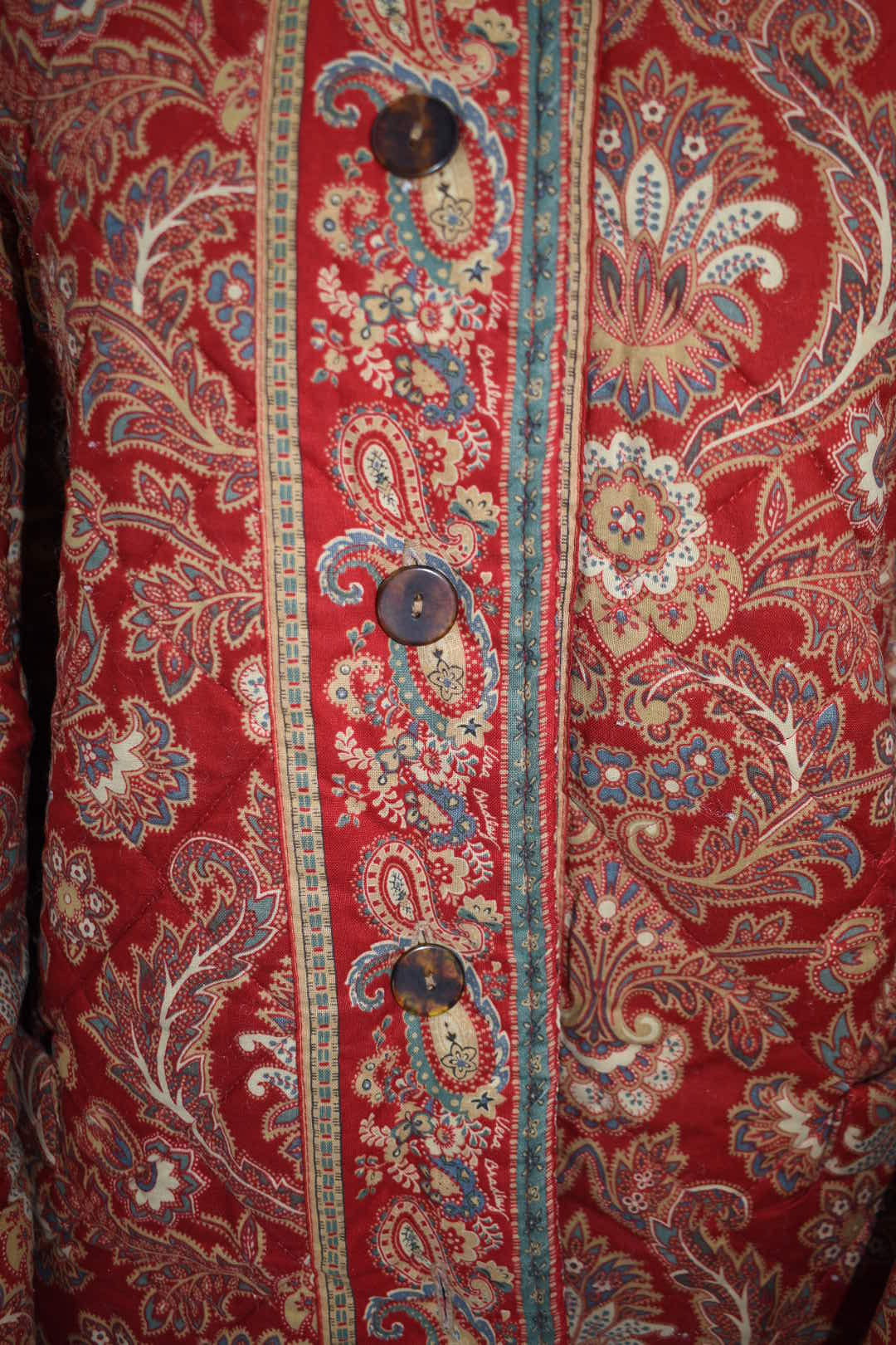 Vintage Vera Bradley Quilted Medium Jacket in "Windsor -1995" Pattern