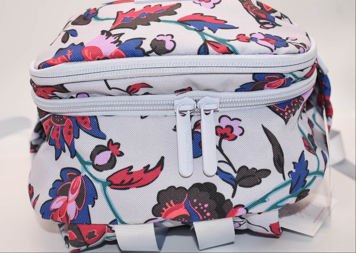 Vera Bradley Lighten Up Sporty Compact Backpack in "Vineyard Floral" Pattern