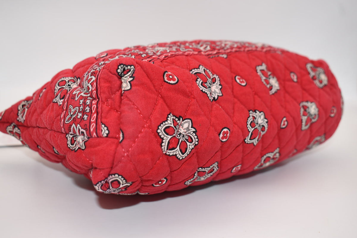 Vera Bradley XL Cosmetic Bag in "Red Bandana" Pattern