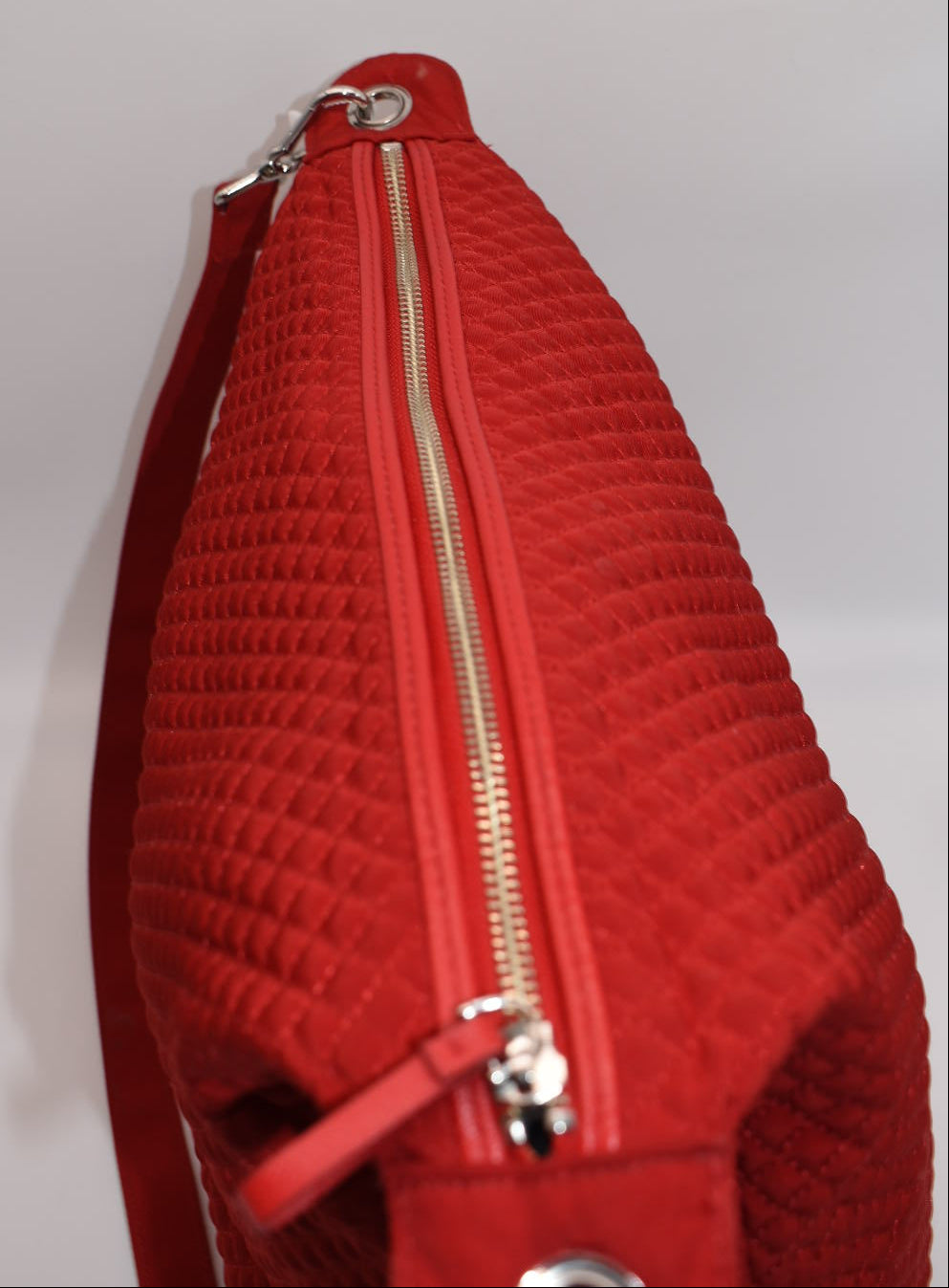Vera Bradley Carson Microfiber Shoulder Hobo Bag in "Cardinal Red"