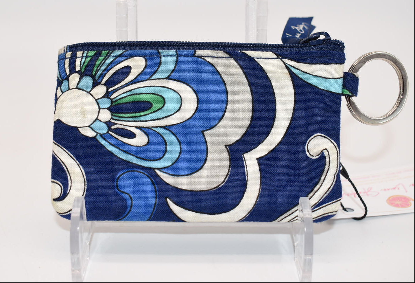 Vera Bradley Zip ID Case in "Mediterranean Blue " Pattern