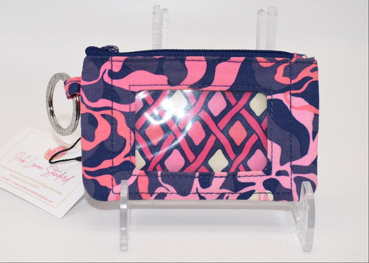 Vera Bradley Zip ID Case in "Katalina Pink" Pattern