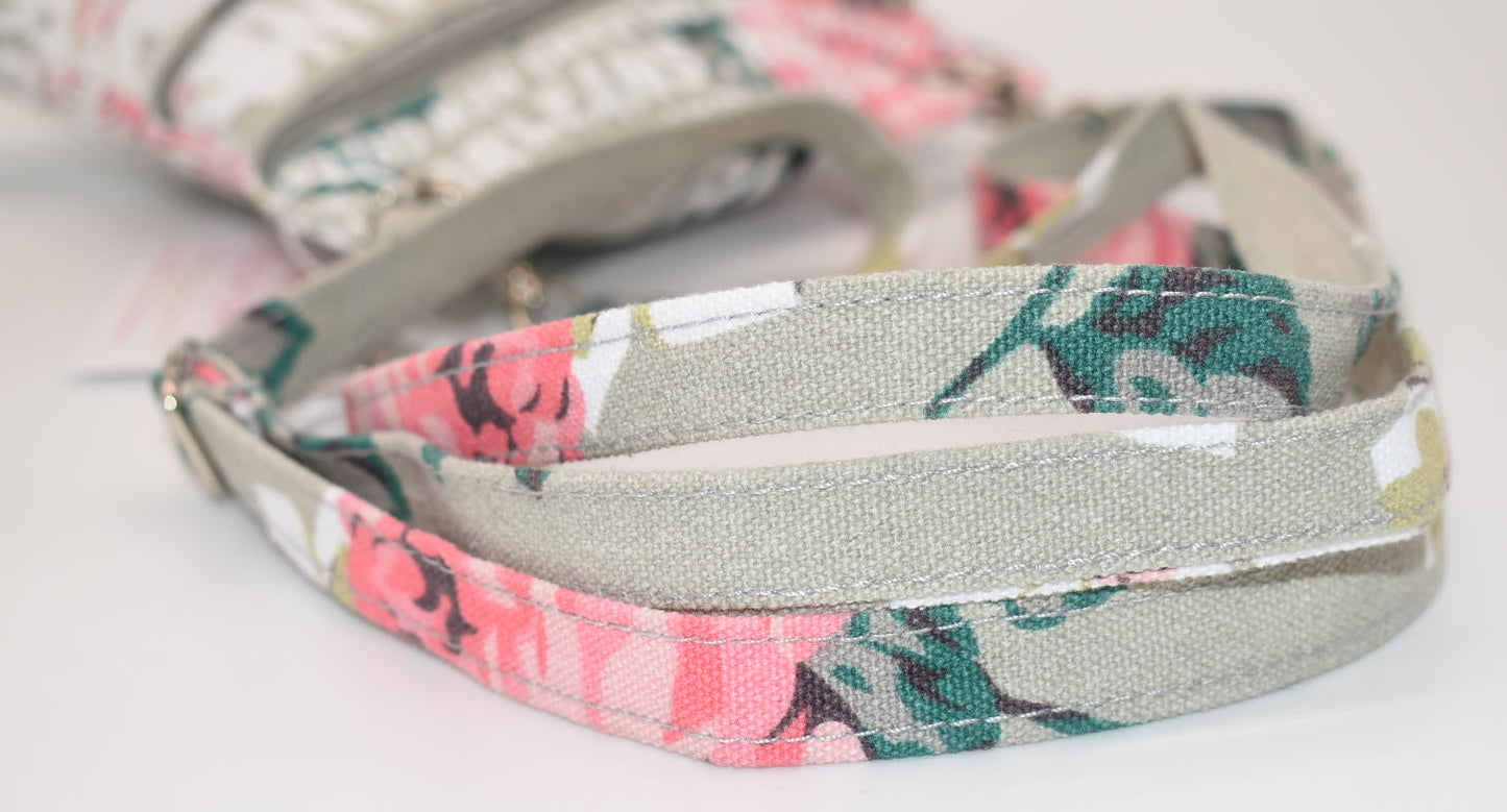 RR (Robin Ruth) Canvas Crossbody Bag in "New Orleans Floral" Pattern