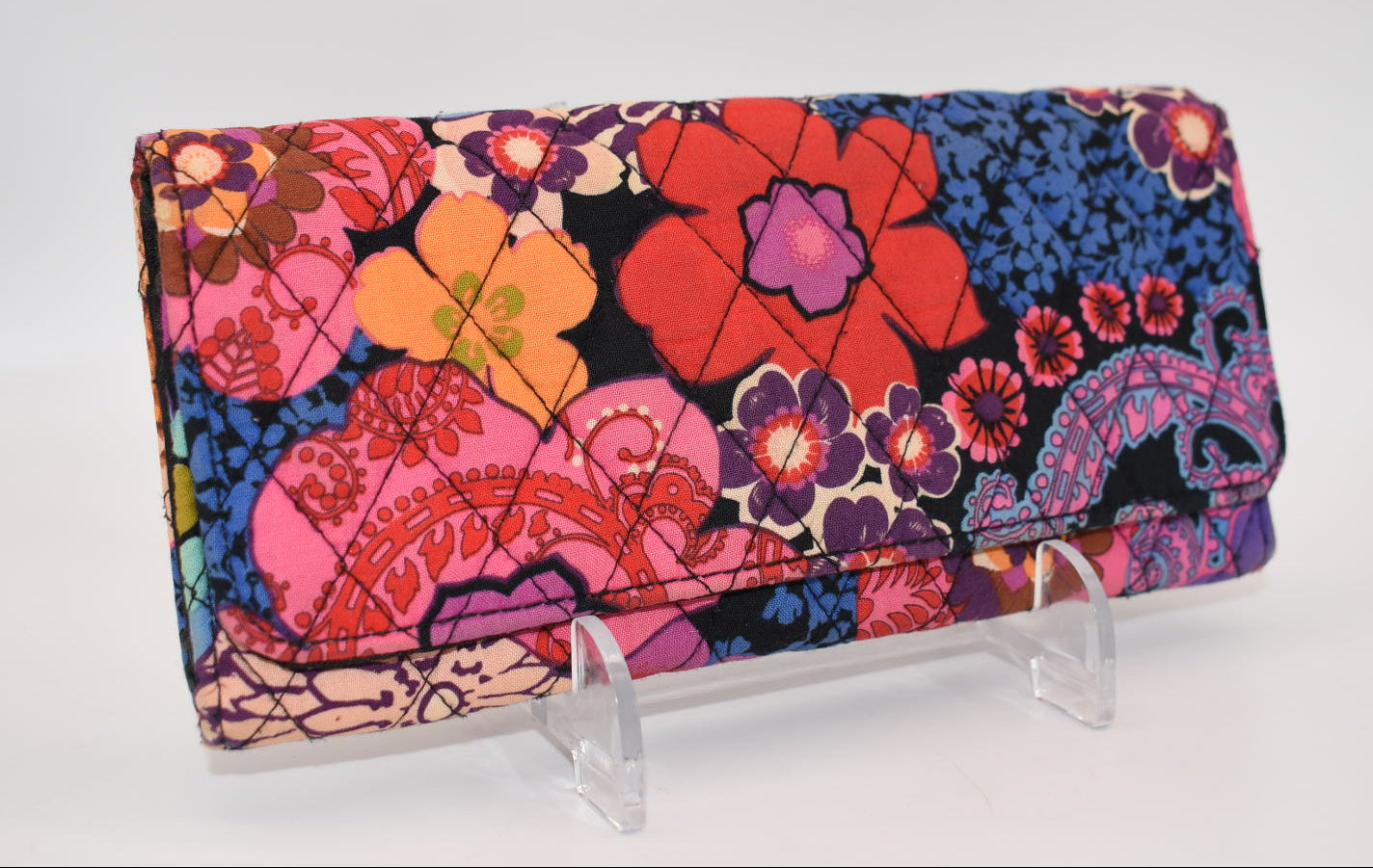 Vera Bradley Trifold Wallet in "Floral Fiesta" Pattern