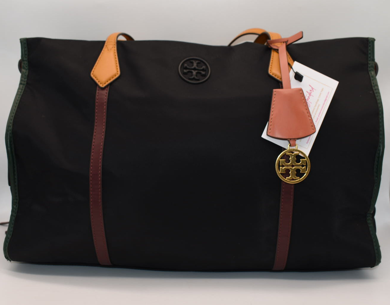 Tory Burch Perry Nylon Tote Bag in Black