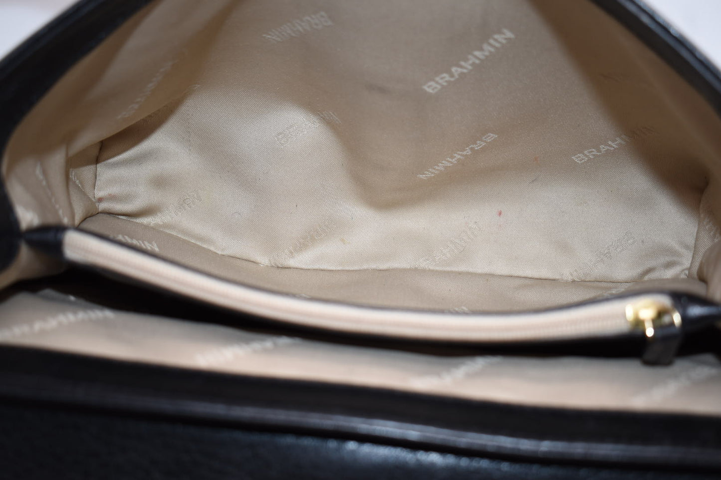 Brahmin Rosalie Crossbody Bag in Black Gryphon Leather