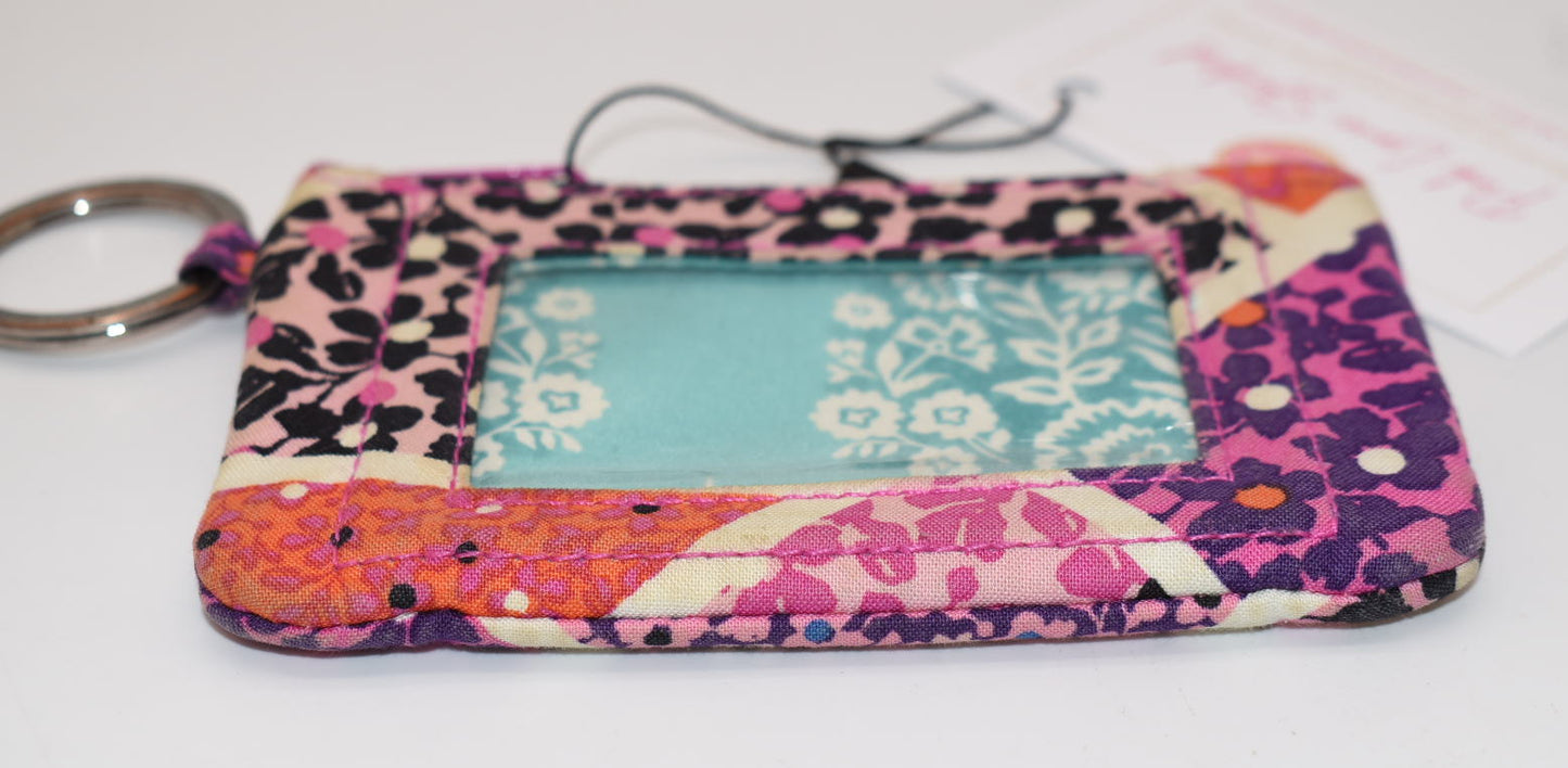 Vera Bradley Zip ID Case in "Modern Medley" Pattern