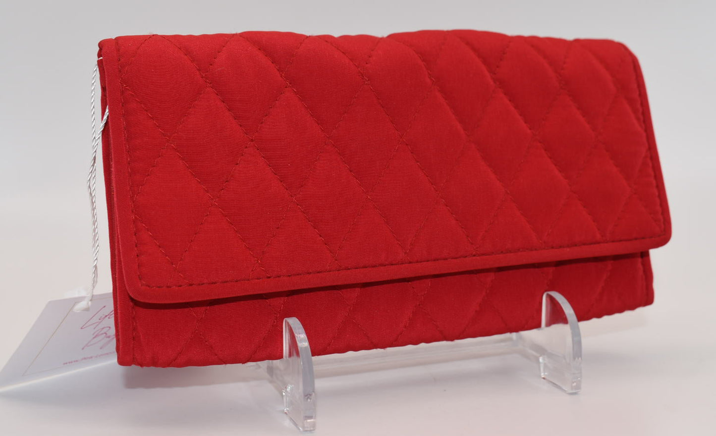 Vera Bradley Microfiber Clutch Wallet in Red