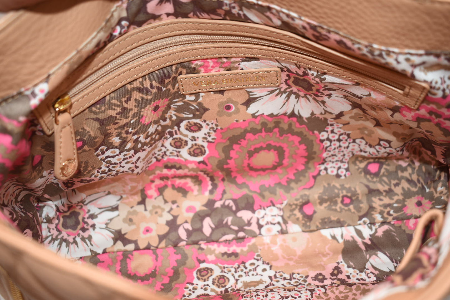 Vera Bradley Cara Convertible Shoulder / Crossbody Bag in Quilted Leather