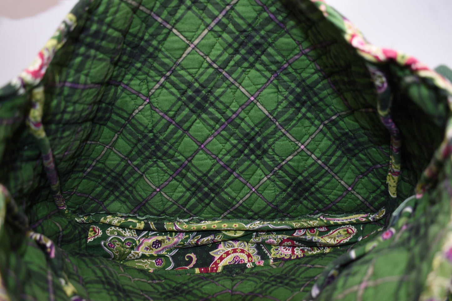 Vera Bradley Messenger Crossbody Bag in "Chelsea Green" Pattern