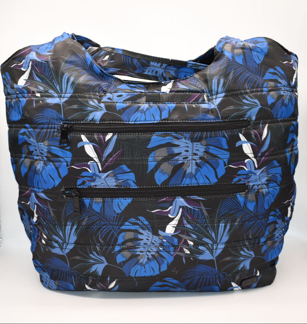 Lug XL Gondola Slouch Tote Bag in "Botanical Black" Pattern