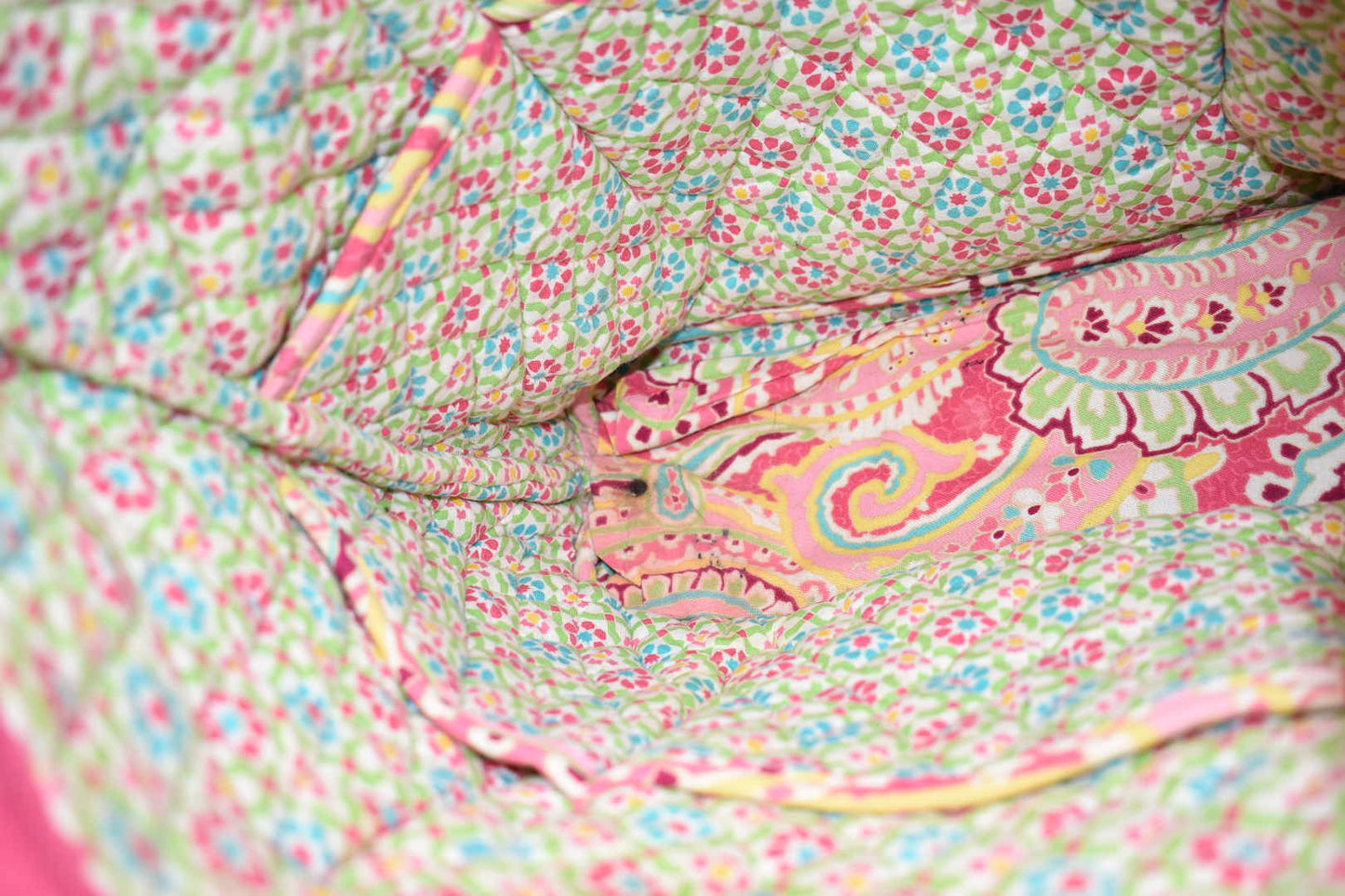 Vera Bradley Villager Tote Bag in "Capri Melon" Pattern
