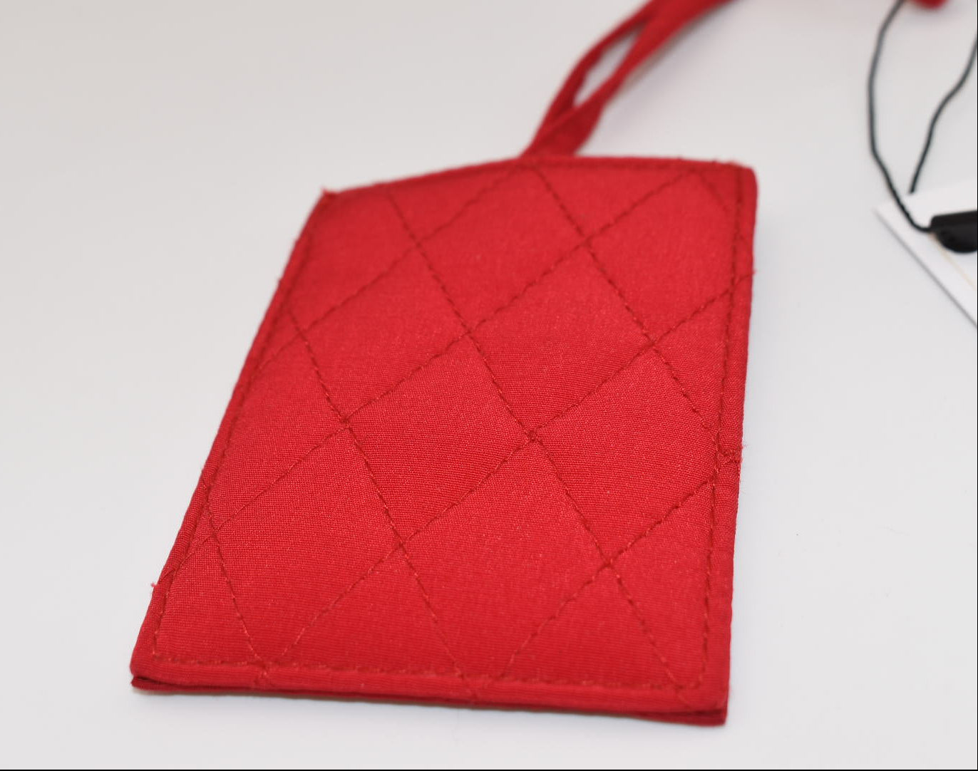 Vera Bradley Microfiber Red Luggage Tag