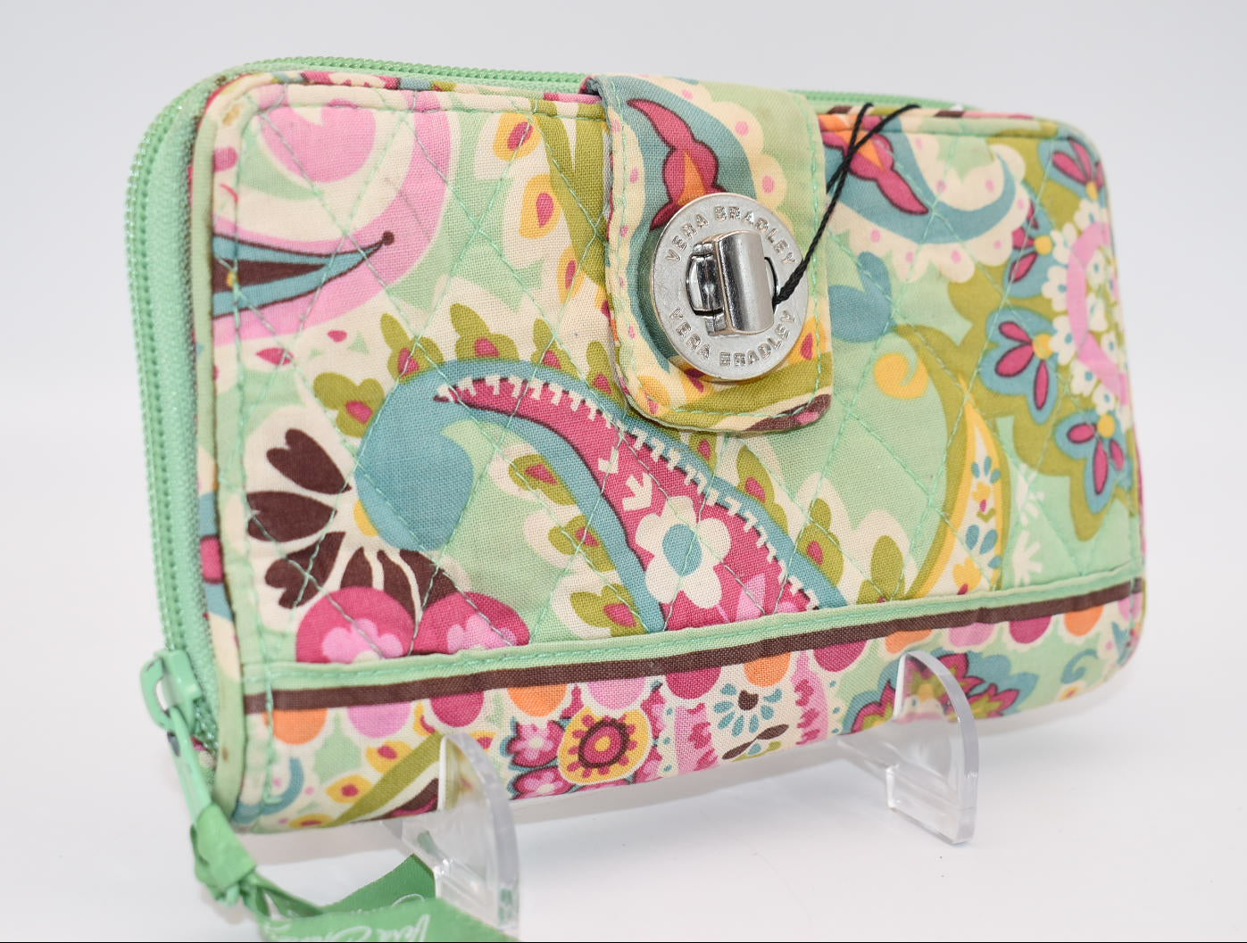Vera Bradley Turnlock Wallet in "Tutti Frutti" Pattern
