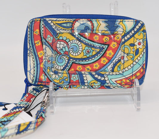 Vera Bradley "All in One" Wristlet in "Marina Paisley" Pattern