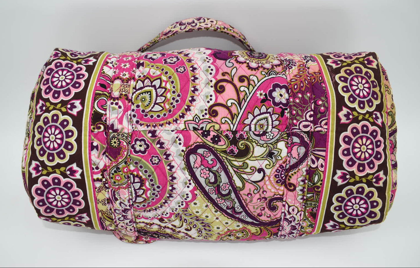 Vera Bradley Medium Duffel Bag in "Very Berry Paisley" Pattern