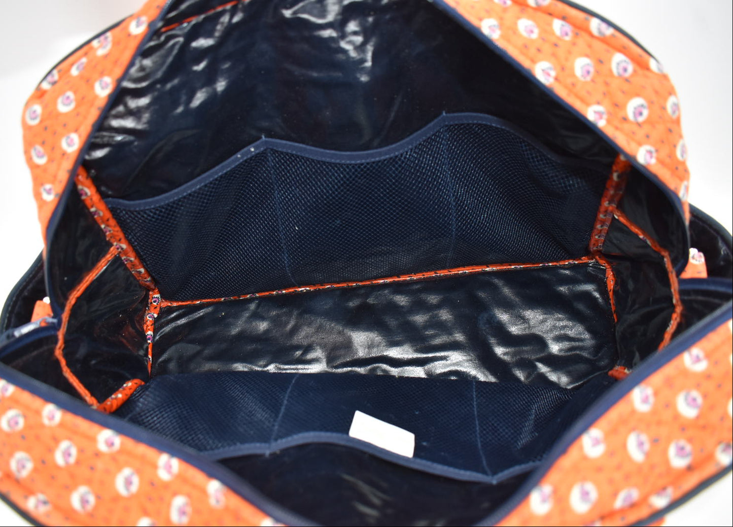 Vera Bradley Make-a-Change Diaper Bag in "Rio: Rosie Orange" Pattern