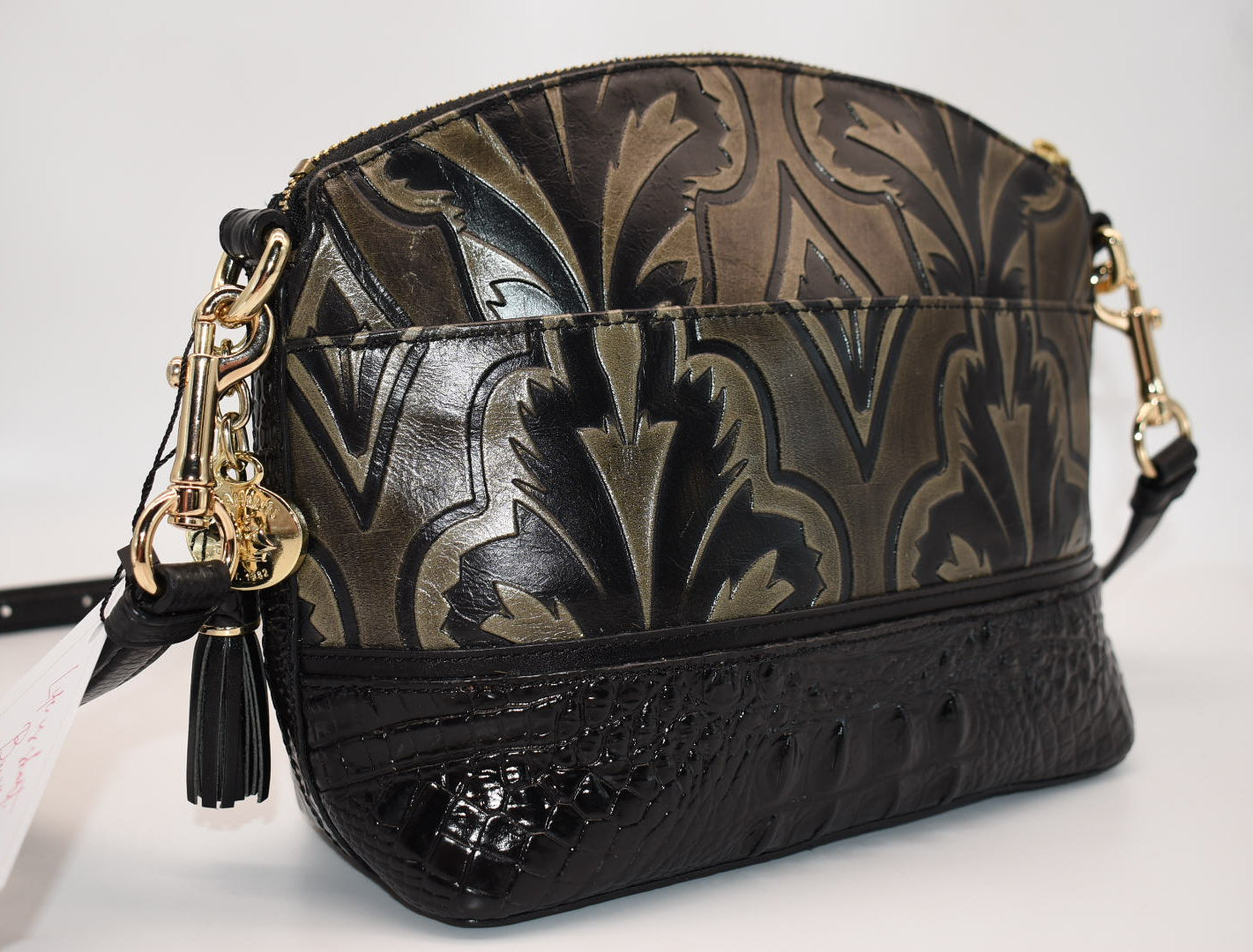 Brahmin Mini Duxbury Crossbody Bag in Mirage Taupe