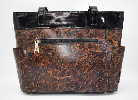 Patricia Nash Evie Shopper Tote Bag in Abstract Animal