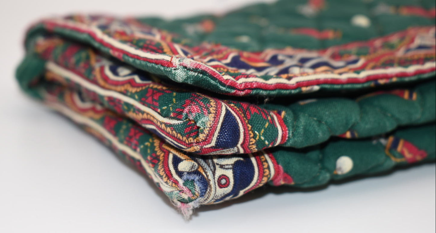 Vintage Vera Bradley Elite Crossbody Bag in "Golf Green -1995" Pattern