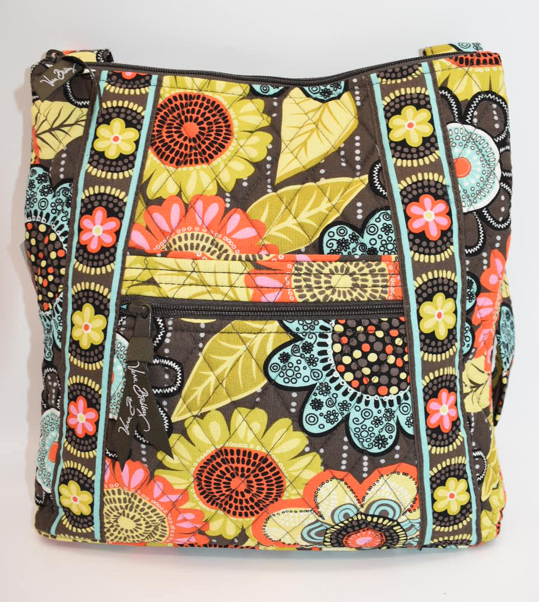 Vera Bradley Hipster Crossbody Bag "Flower Shower" Pattern