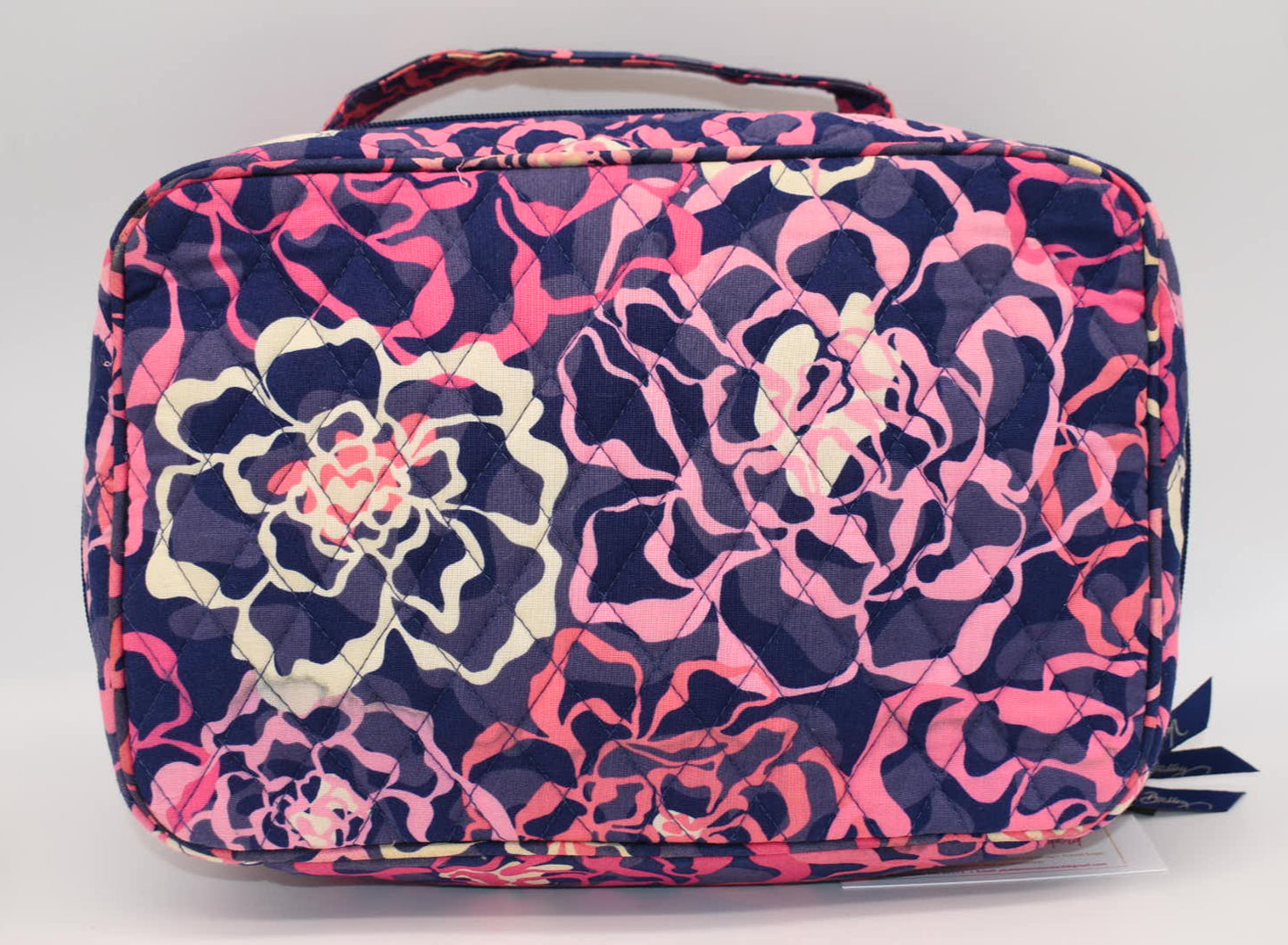 Vera Bradley Large Blush & Brush Makeup Case in "Katalina Pink" Pattern