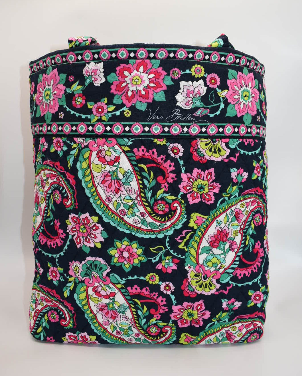 Vera Bradley Quilted Cotton Everyday Tote Bag in "Petal Paisley" Pattern