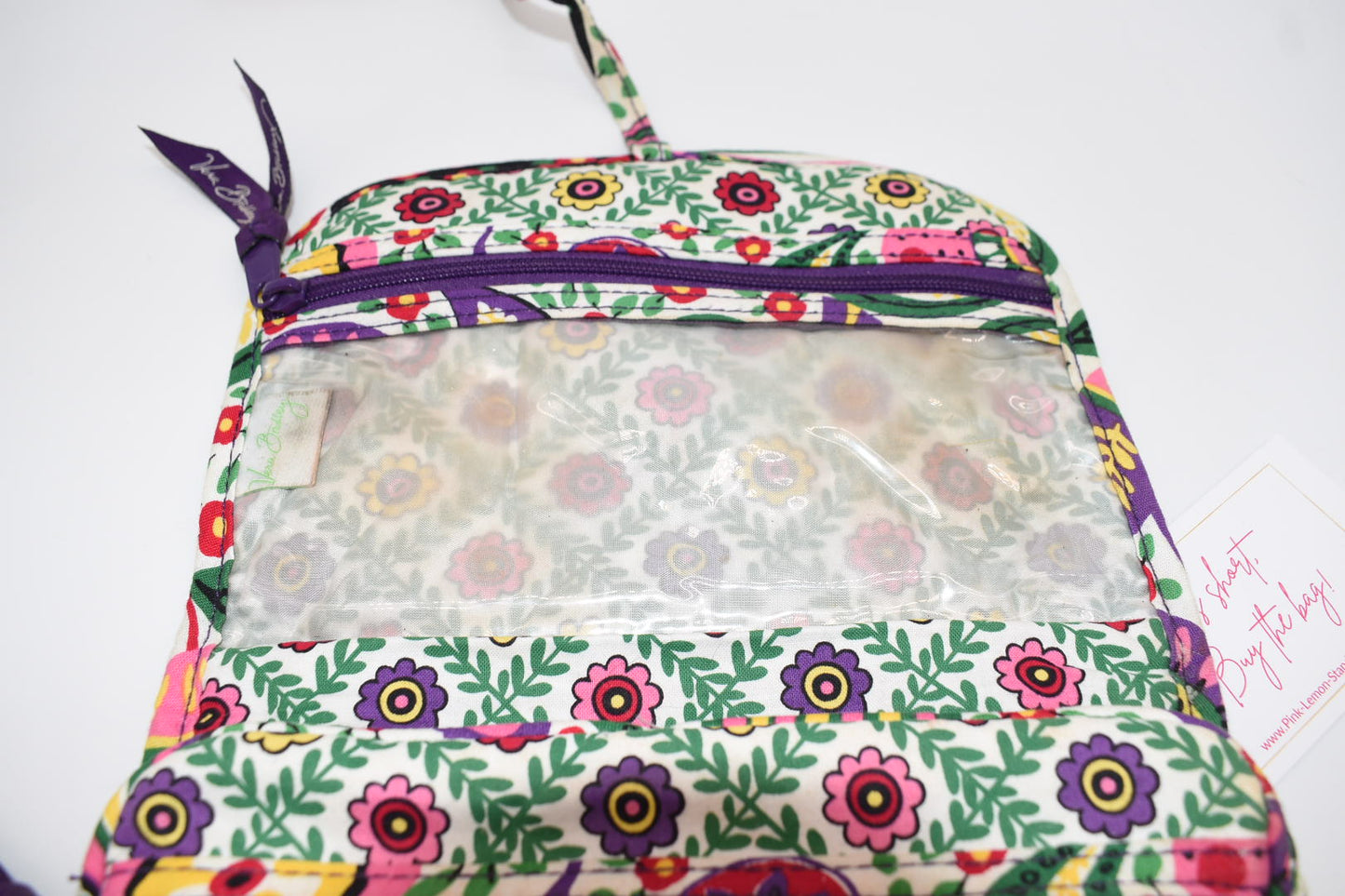 Vera Bradley Small Cosmetic & Toiletry Travel Organizer in "Viva La Vera" Pattern