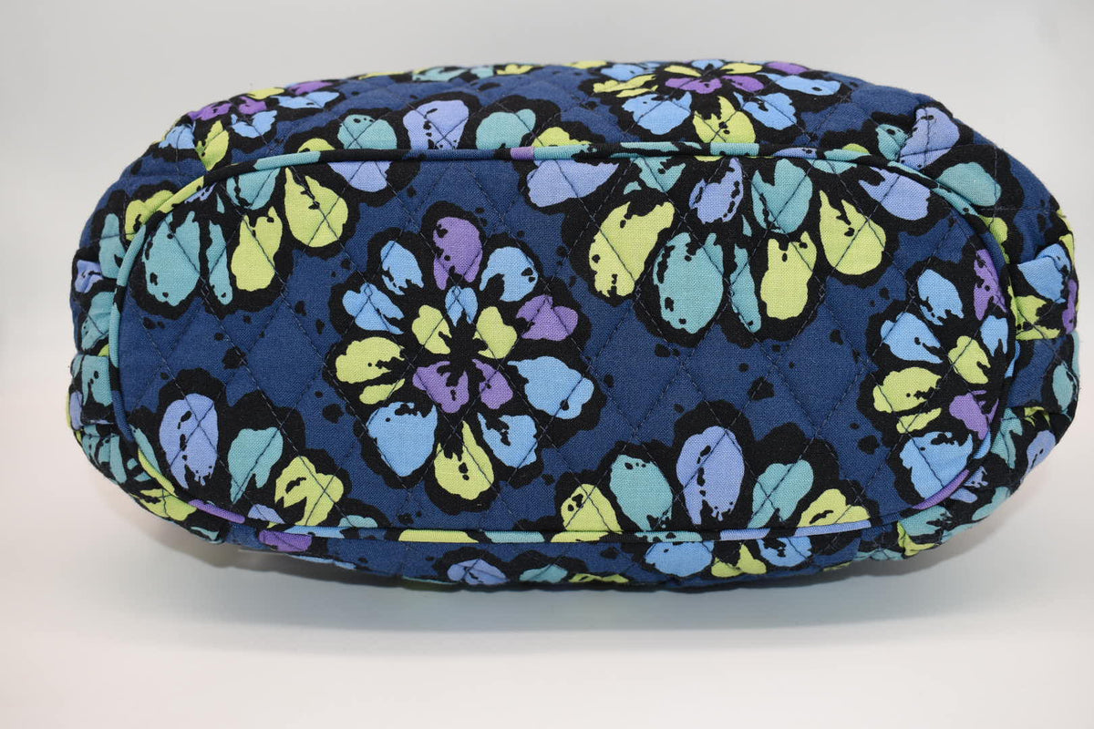 Vera Bradley Convertible Hobo Shoulder Bag in "Indigo Pop" Pattern